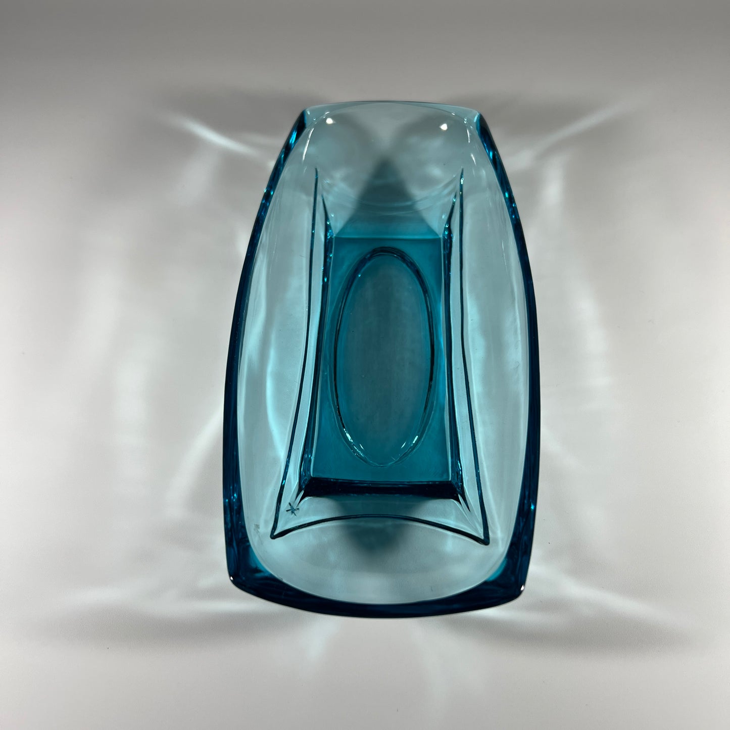 Hazel Atlas Aqua Blue Relish Bowl