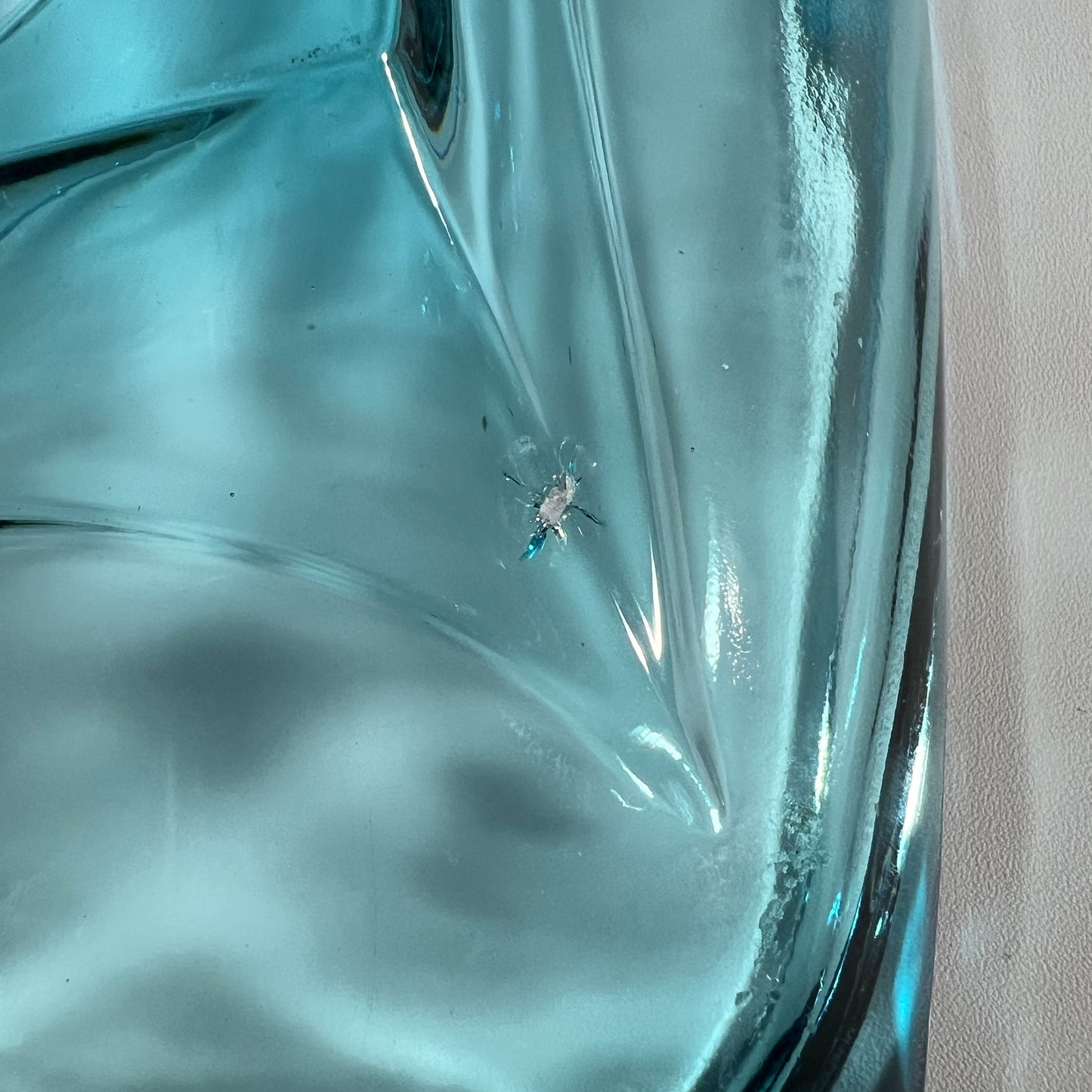 Hazel Atlas Aqua Blue Relish Bowl