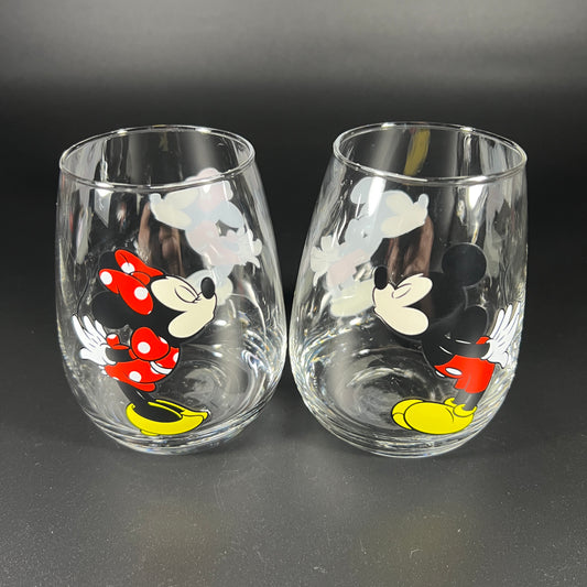 Mickey & Minnie Glass Set