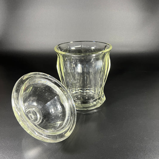 Indiana Glass Paneled Apothecary Canister Jar with Domed Lid