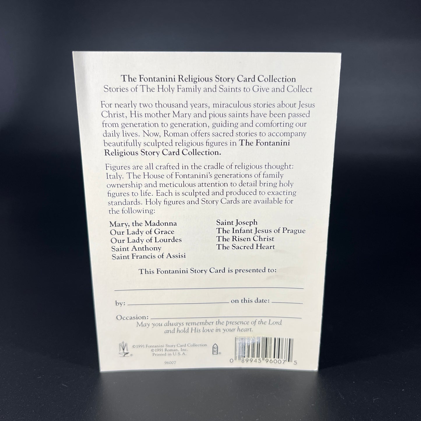 Fontanini Collection Madonna with Card