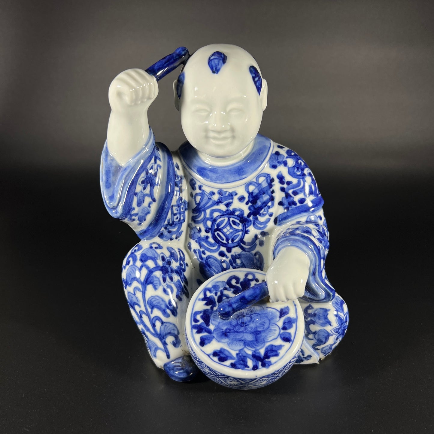 Chinese Porcelain Drummer Figure