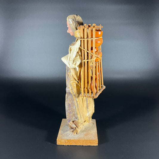 Paper Mache Mexican Folk Art Woman