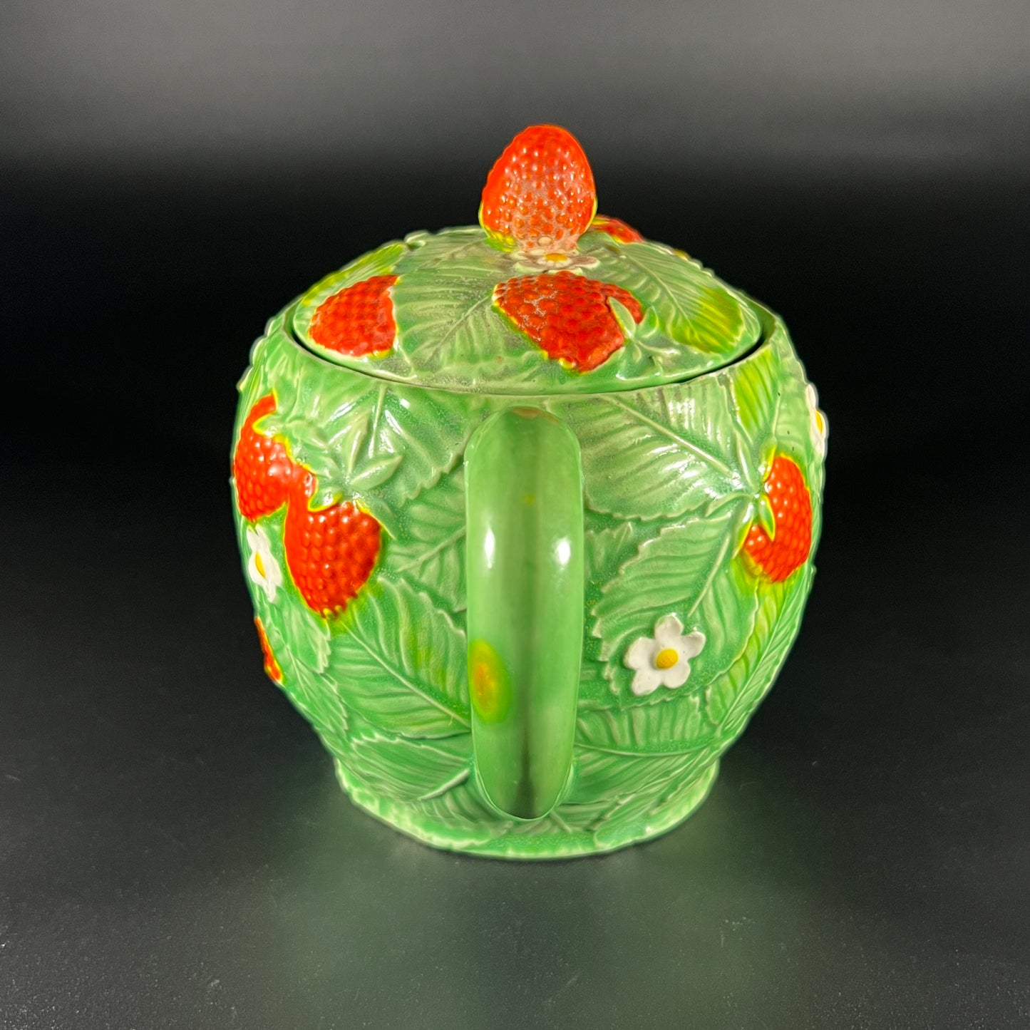 Vintage Strawberry Teapot
