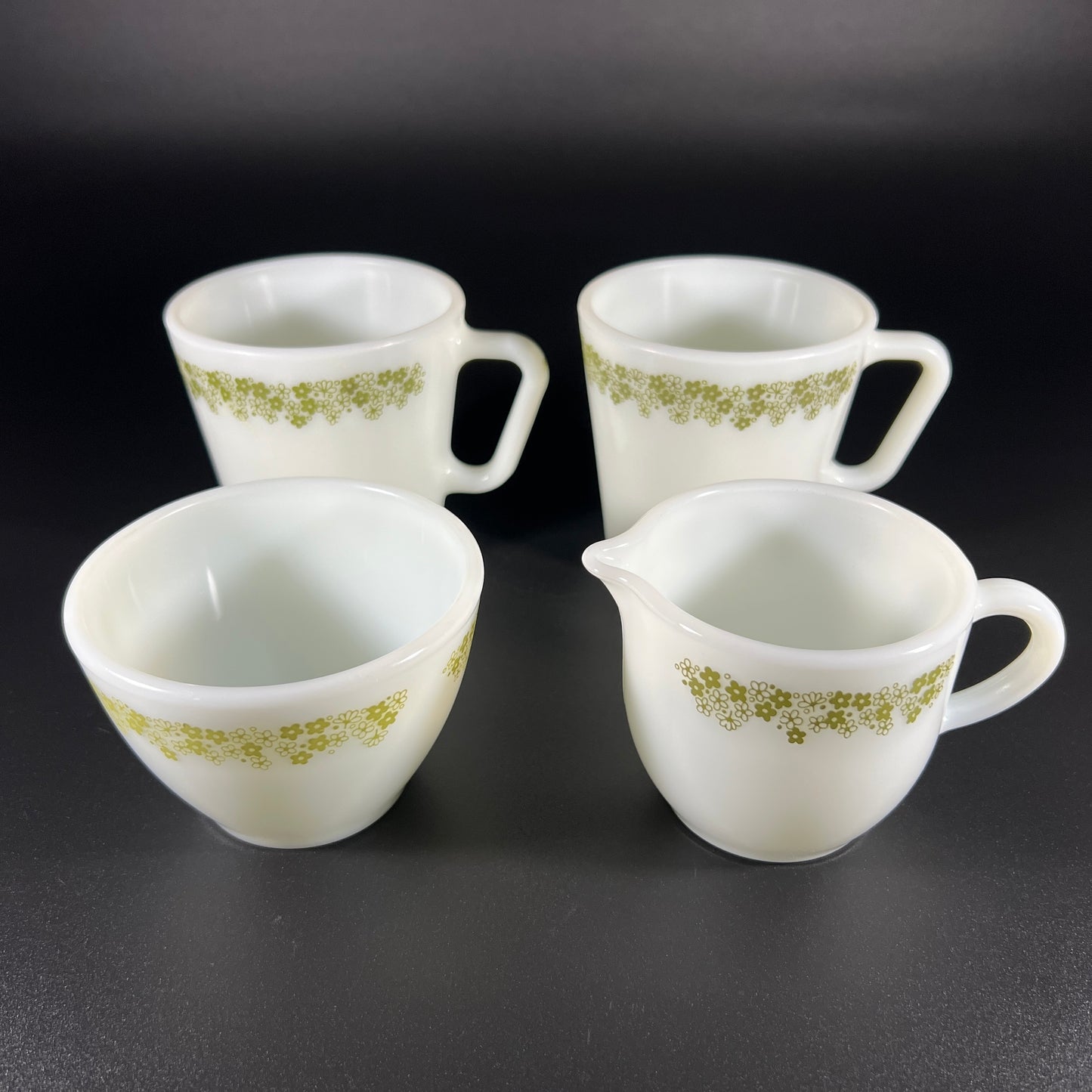 Pyrex Corning Crazy Daisy Coffee Set