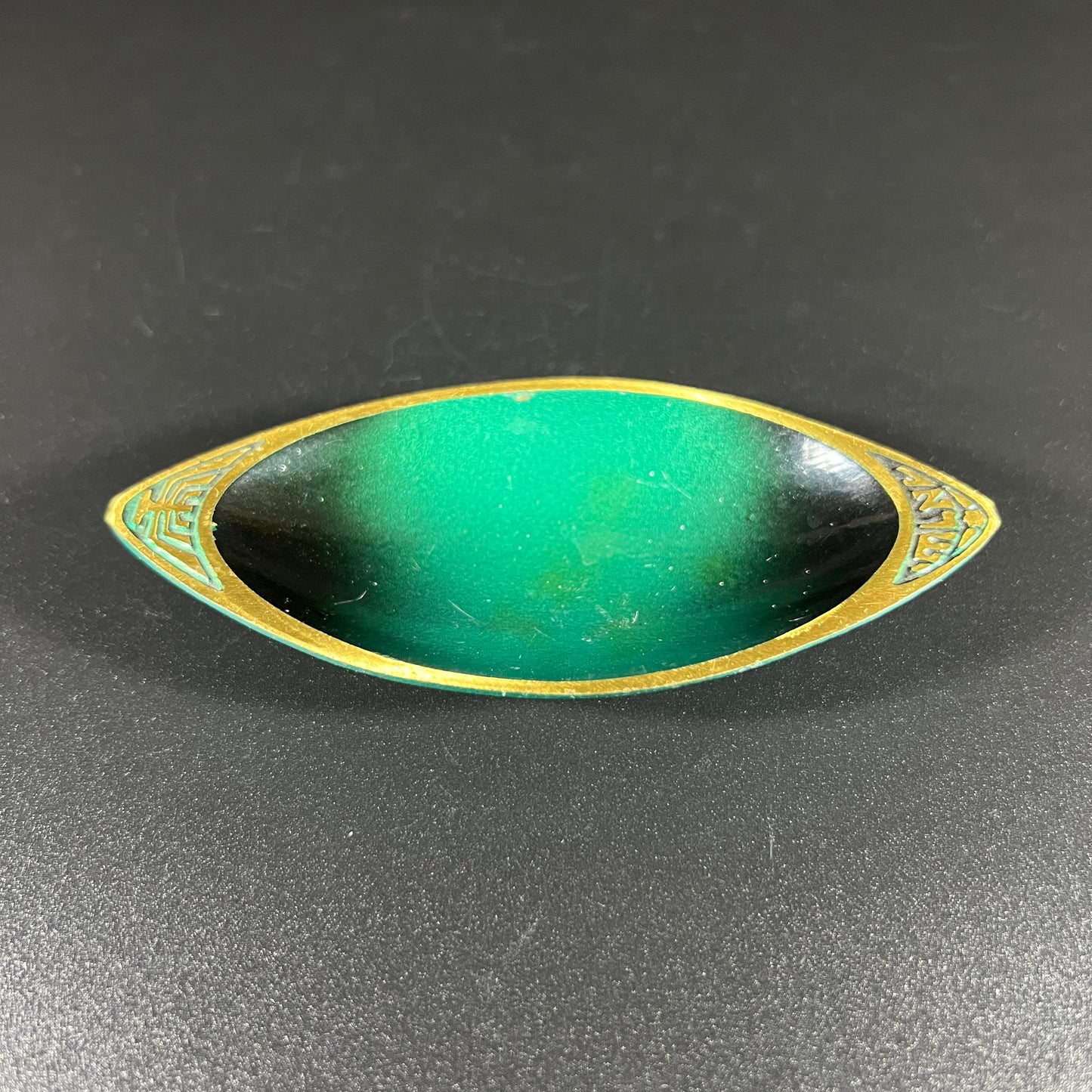 Judaica Bras Enamel Trinket Bowl