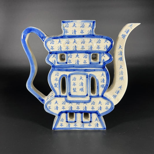 Chinese Porcelain Puzzle Teapot