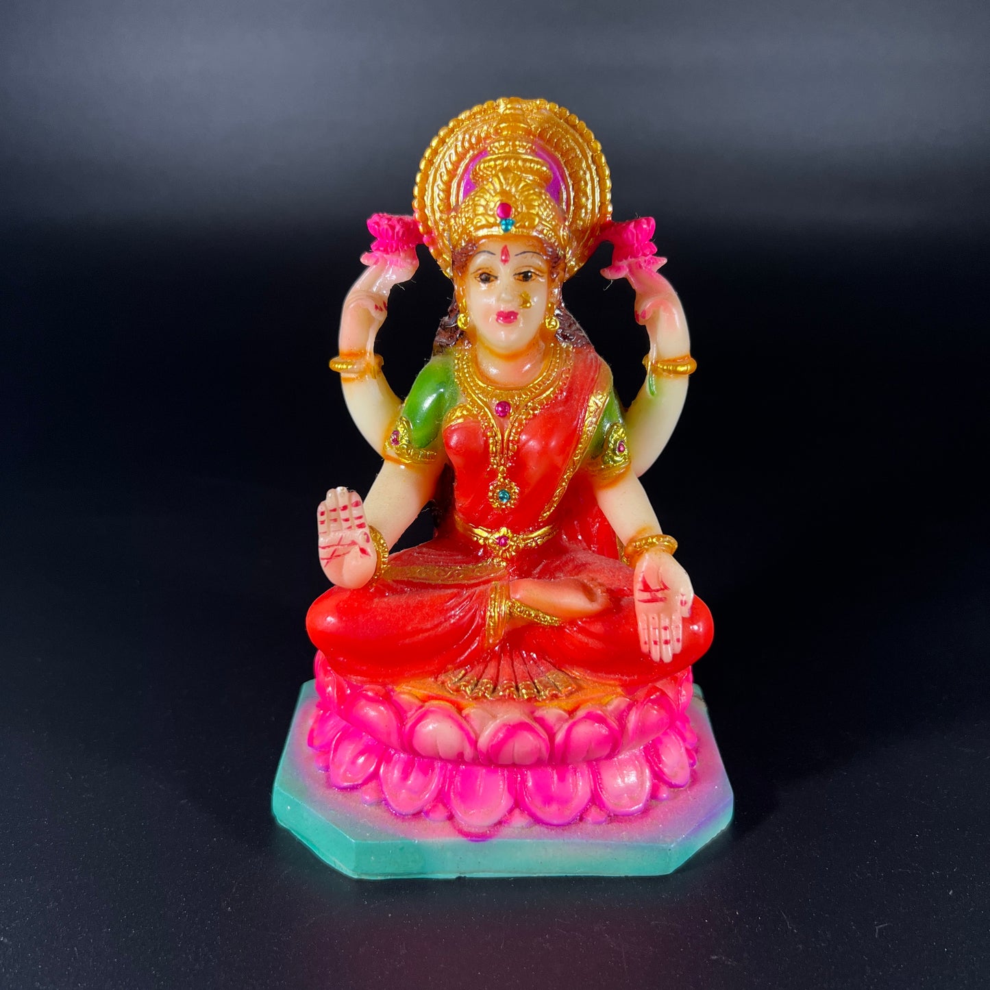 Lakshmi Devi Indian Goddess Figurine
