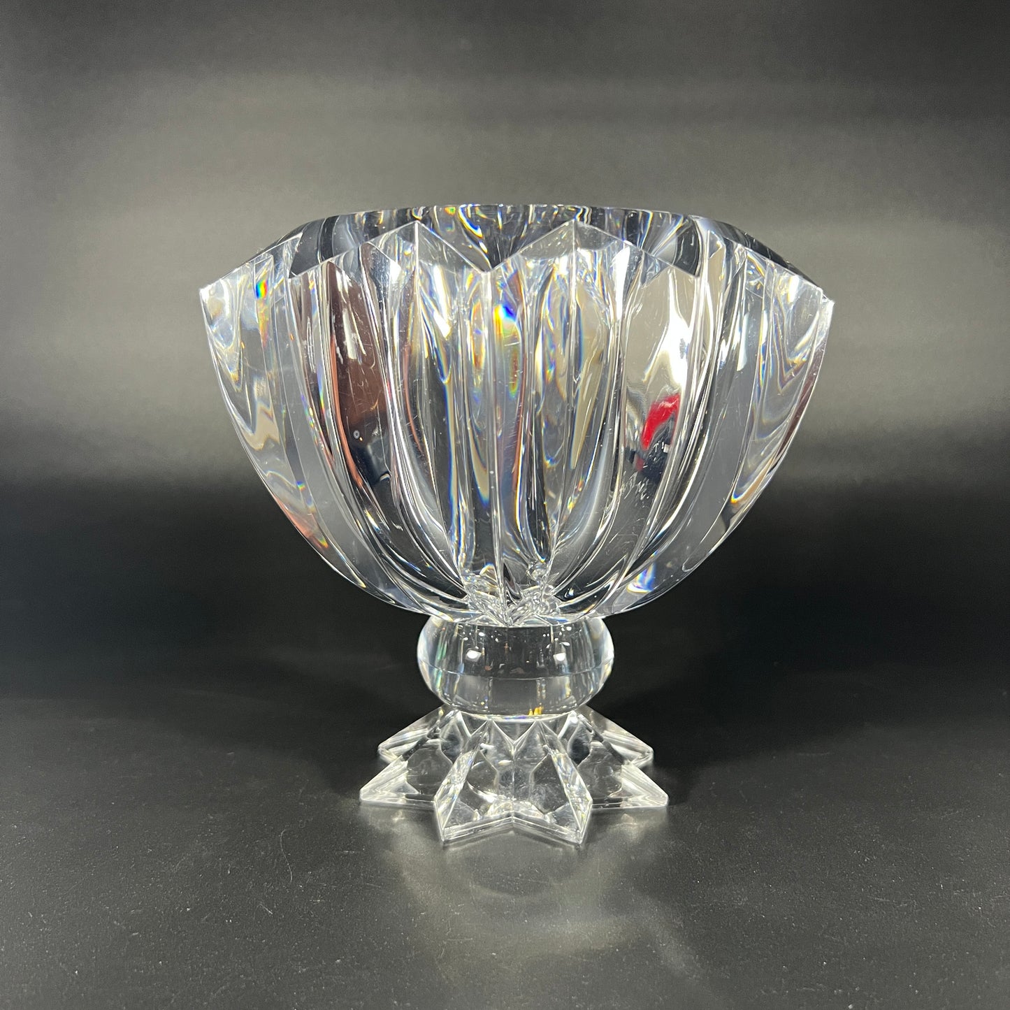 Judith Kruger Lucite Pedestal Bowl