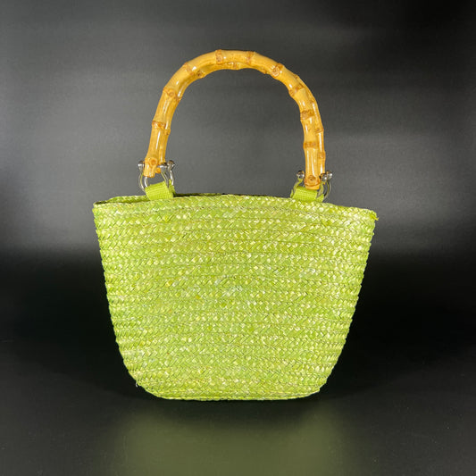 Green Bamboo Purse