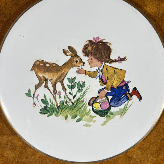 Vintage Child Trivet Picture