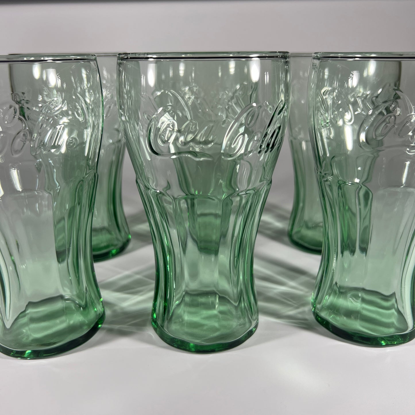 Green Coca-Cola Glass set of 6