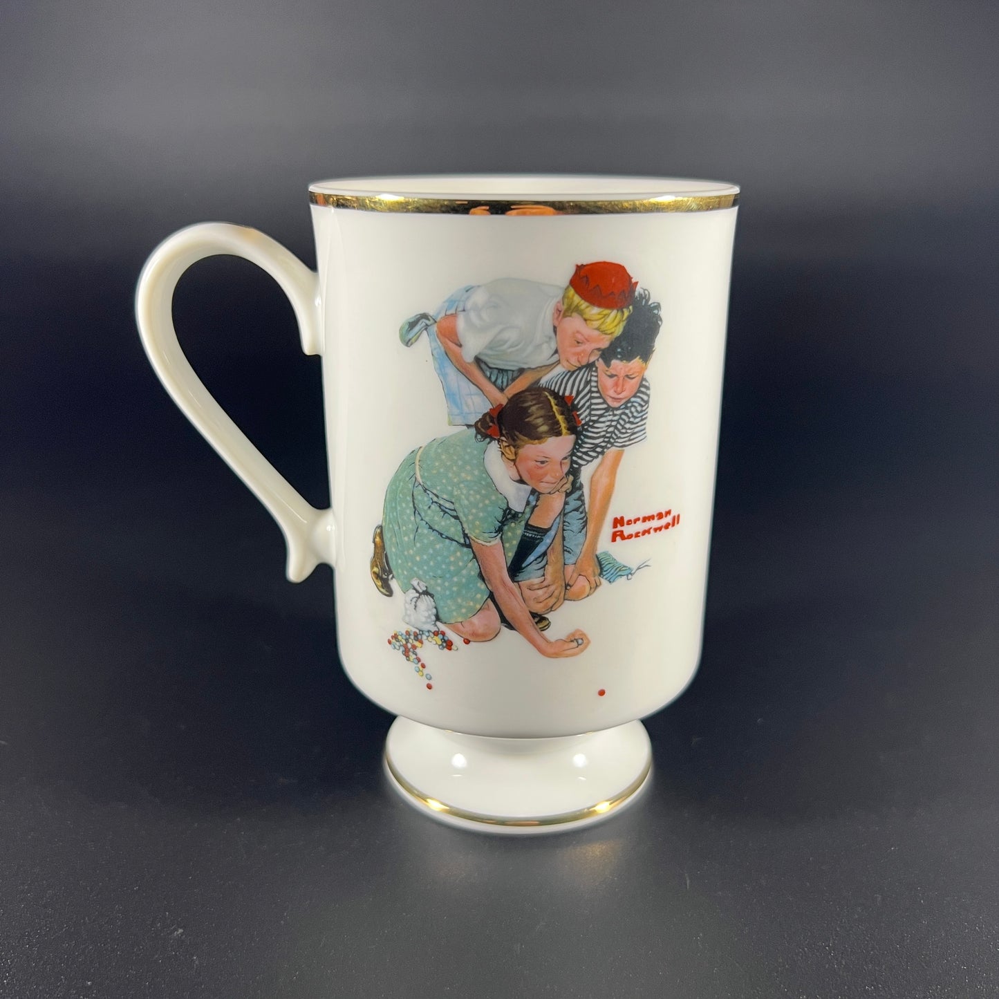 Norman Rockwell Mug "Knuckles Down" (1981)