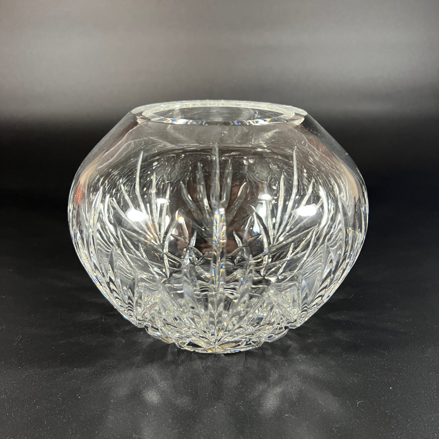 Vintage Round Crystal Bowl