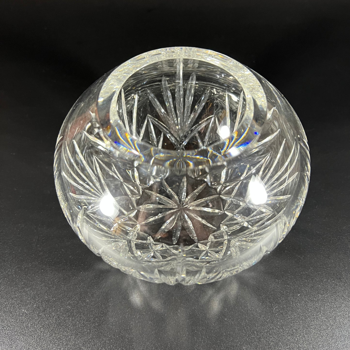 Vintage Round Crystal Bowl