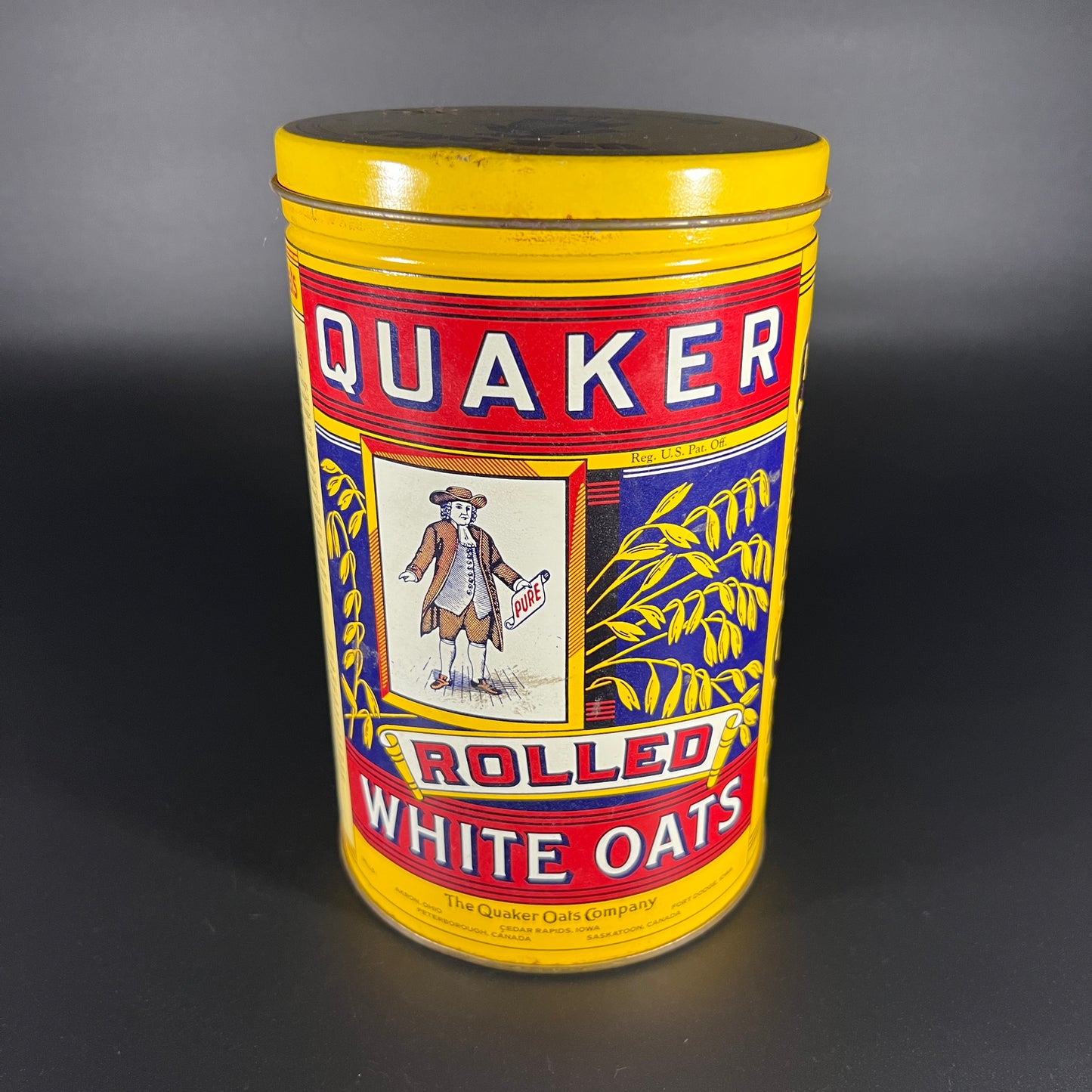 Quaker Oats Tin