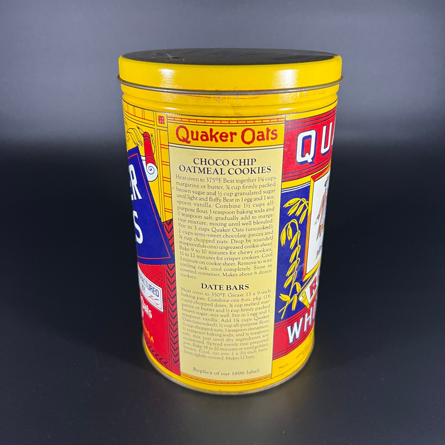 Quaker Oats Tin