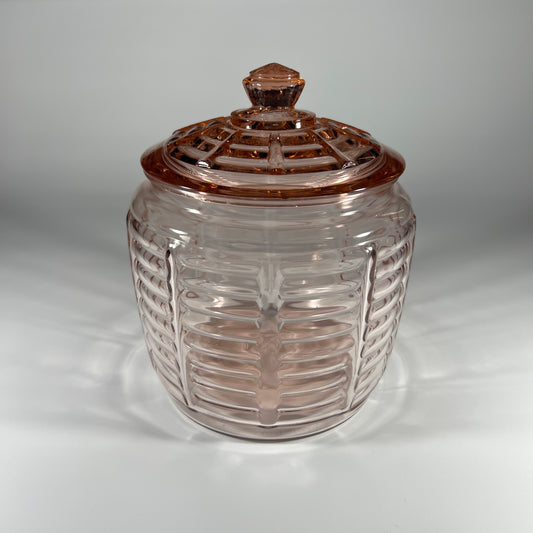 Anchor Hocking Depression Glass Cookie Jar