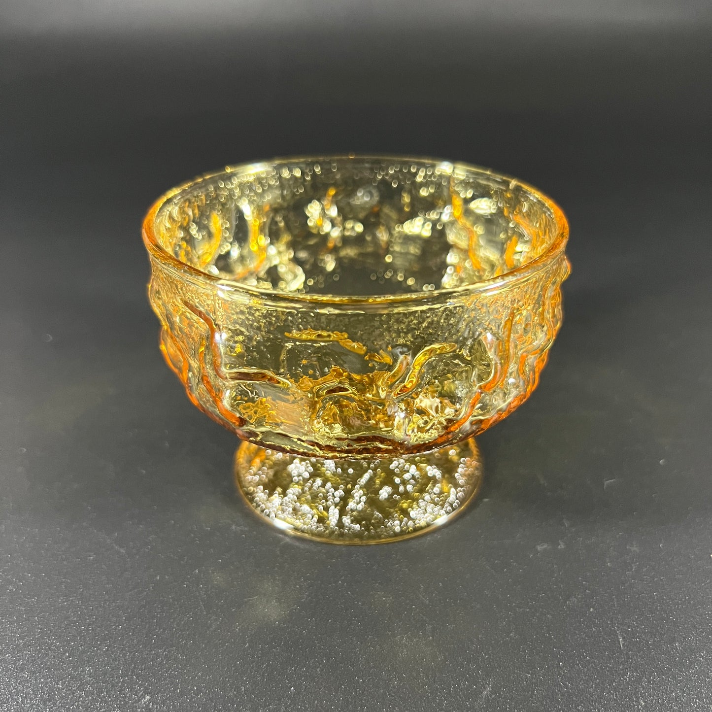 Anchor Hocking Milano Honey Gold Dessert Dish Set