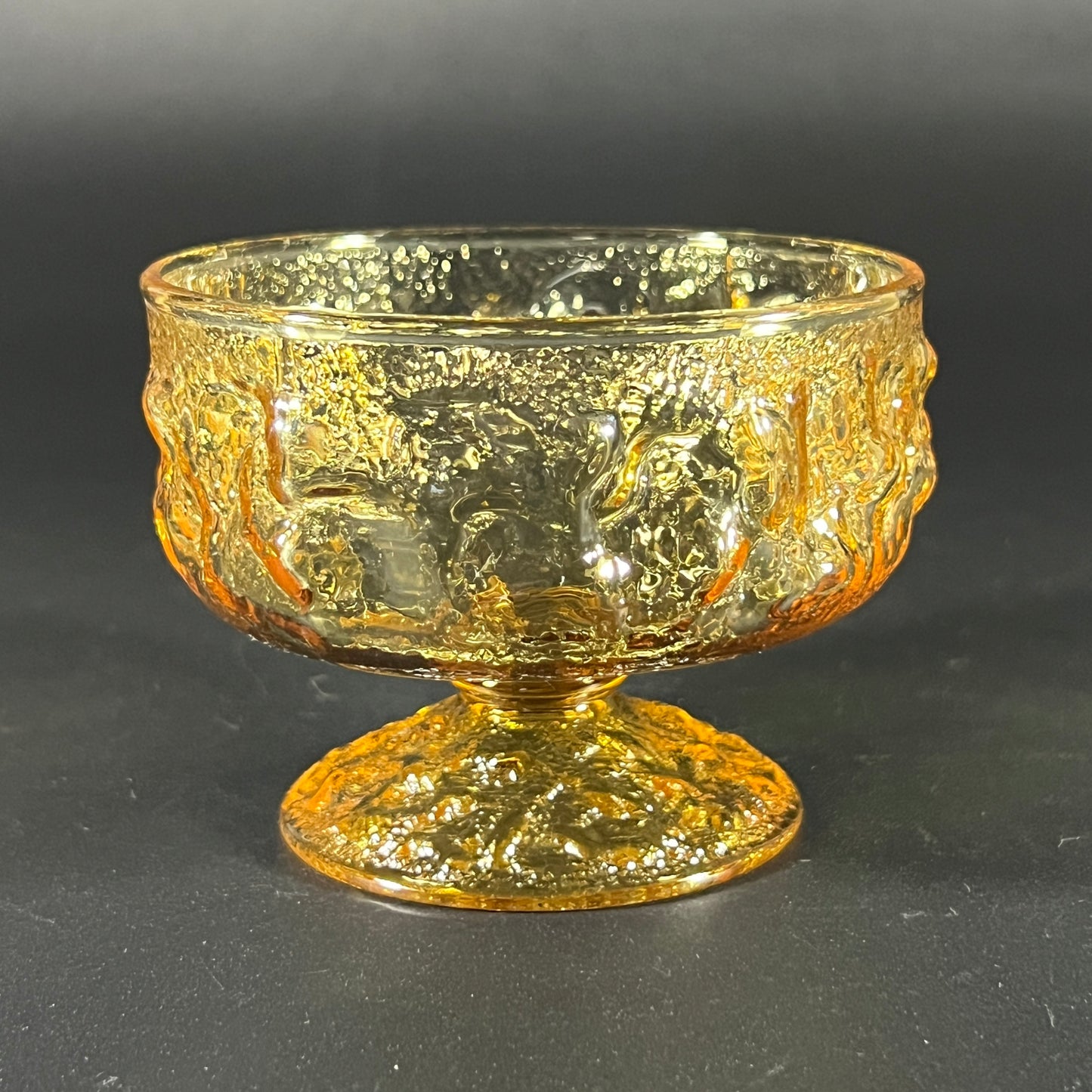 Anchor Hocking Milano Honey Gold Dessert Dish Set