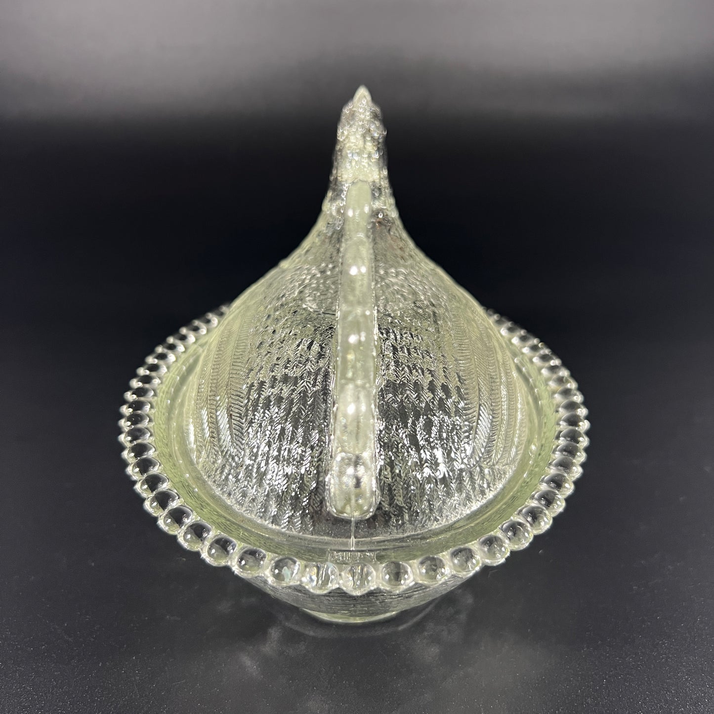 Indiana Clear Glass Hen Dish with Lid
