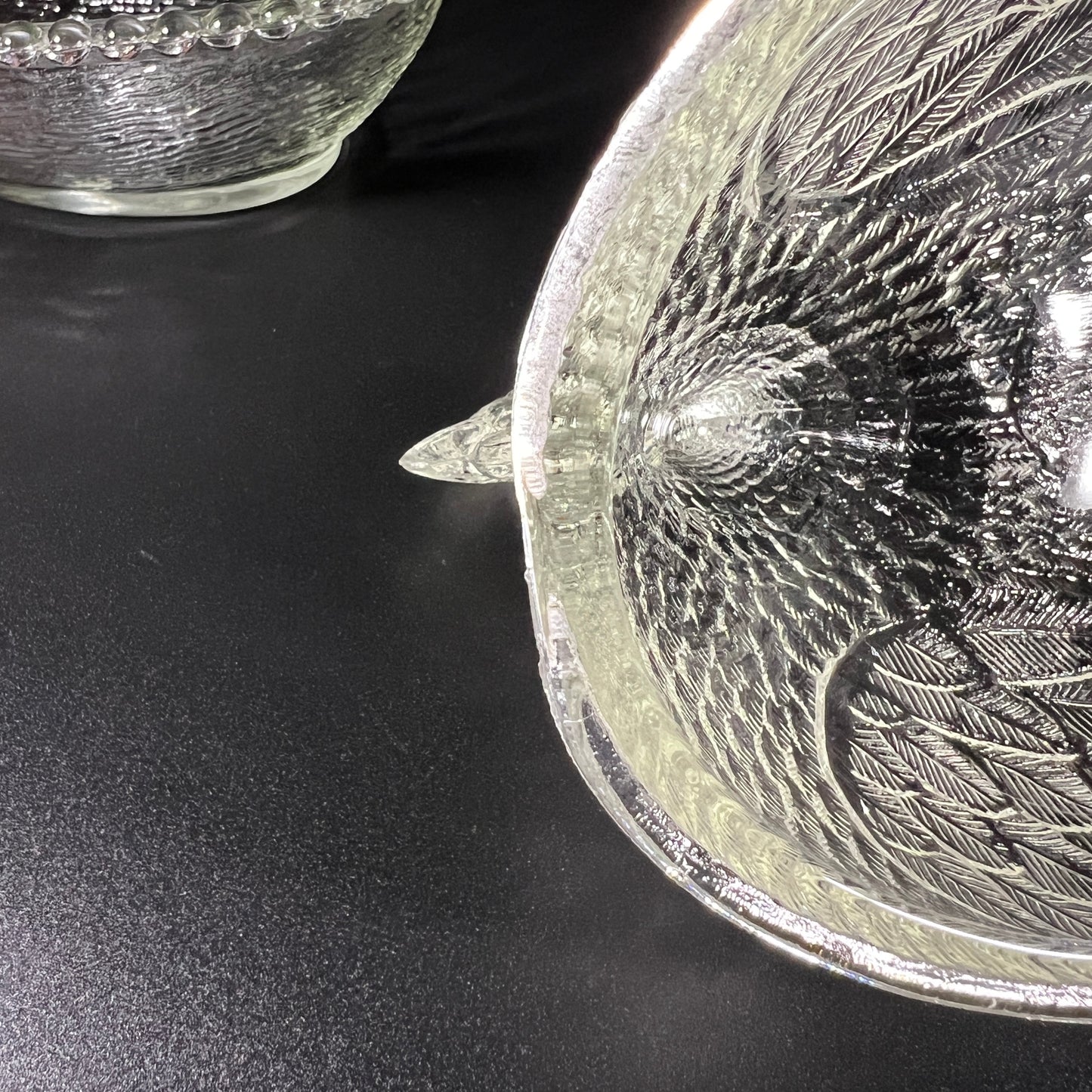 Indiana Clear Glass Hen Dish with Lid