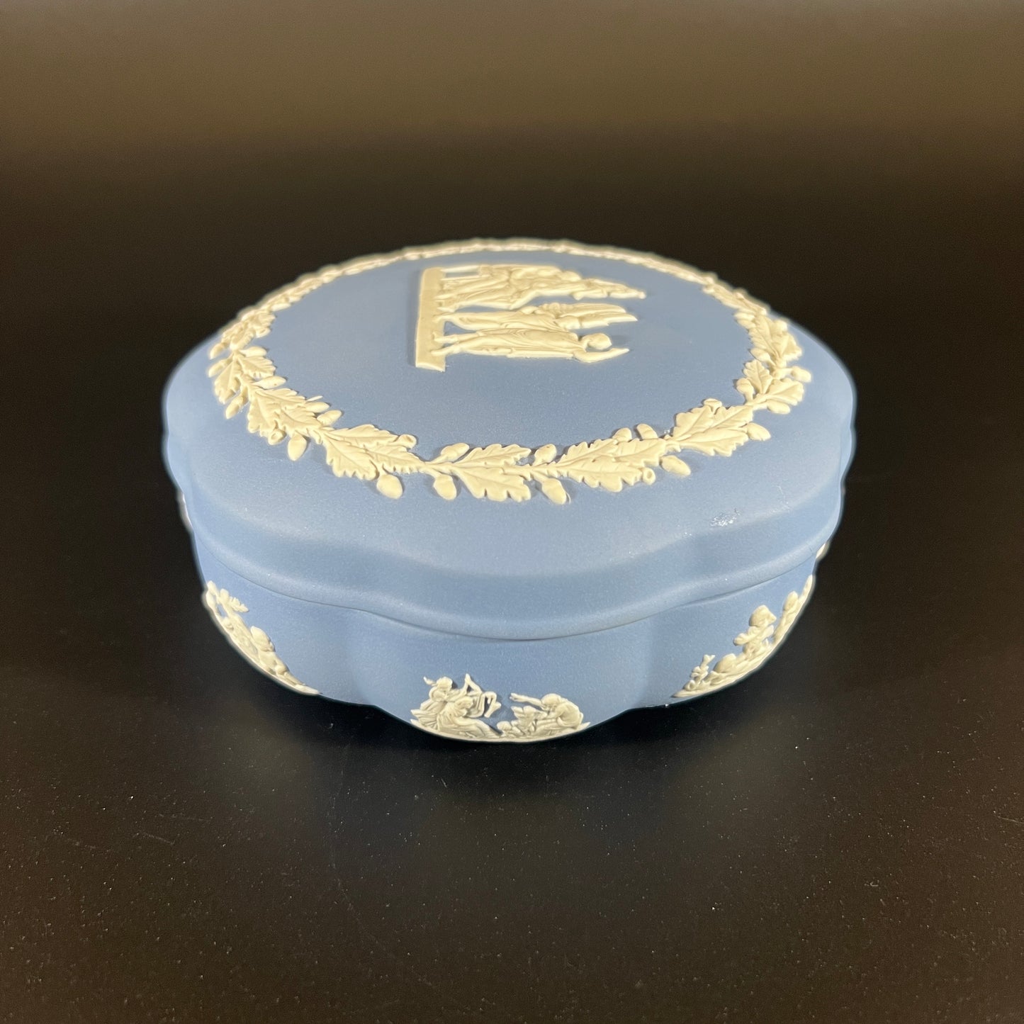 Vintage Wedgwood JasperwareTrinket Box with Lid