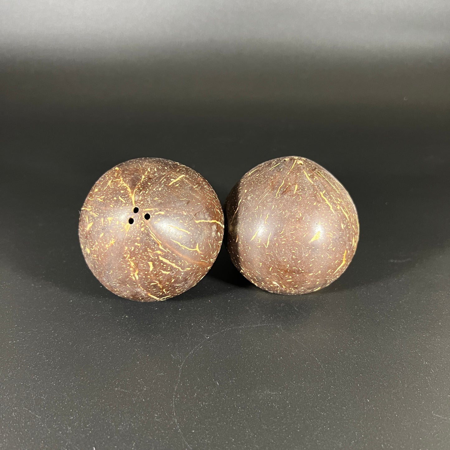 Coconut Salt and Pepper Shakers