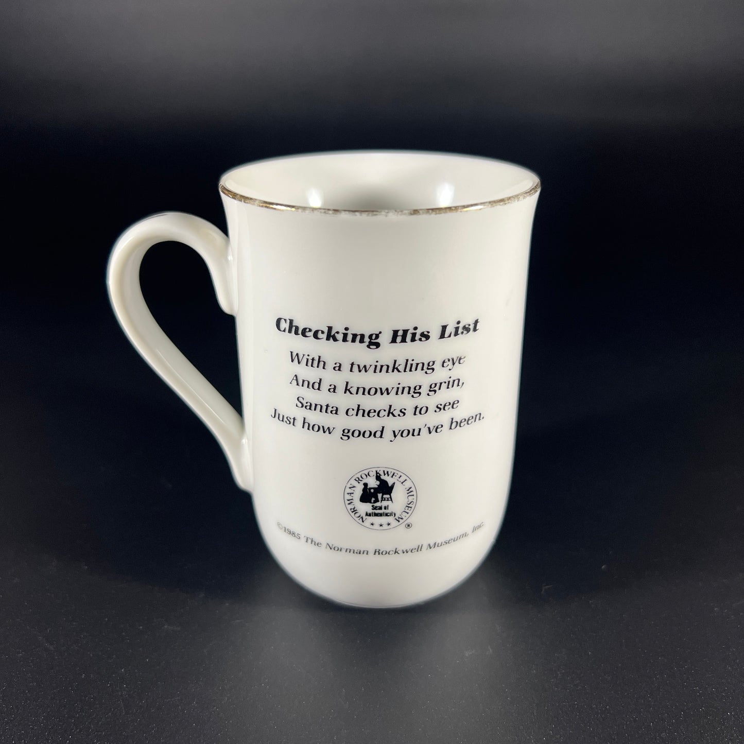 Norman Rockwell Santa Mug