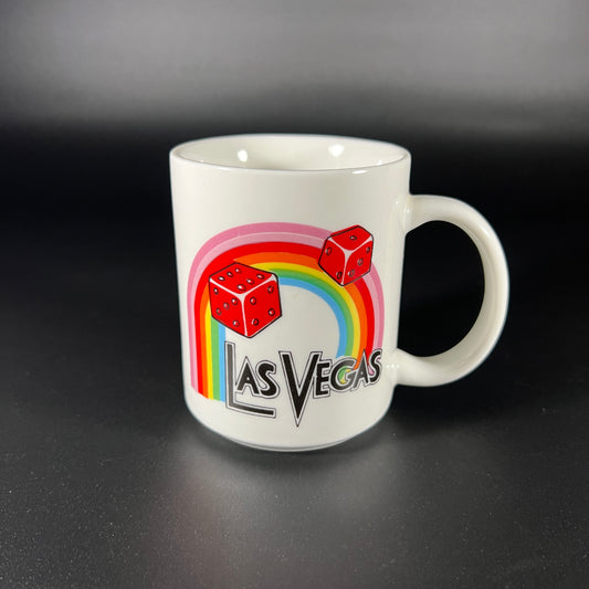 Las Vegas Mug with Rainbow & Dice