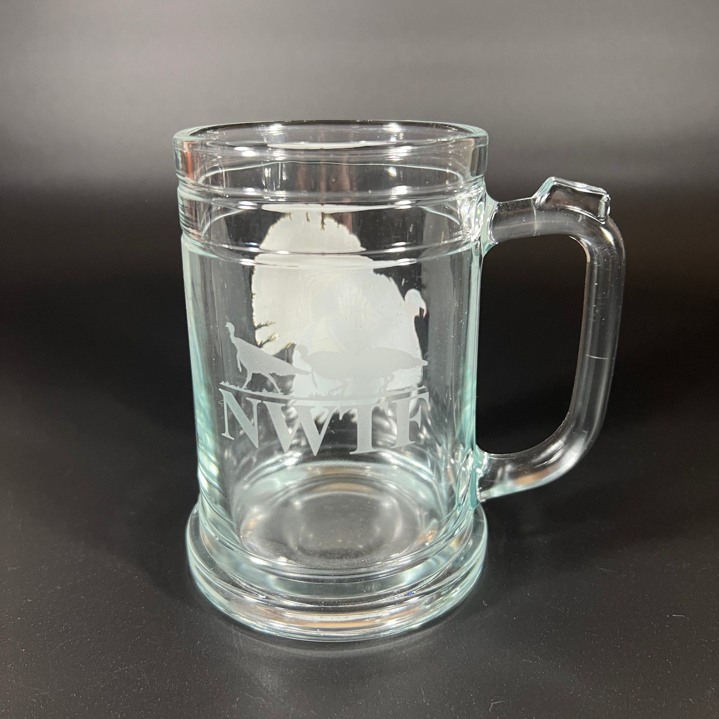 NWTF Turkey Glass Stein Set
