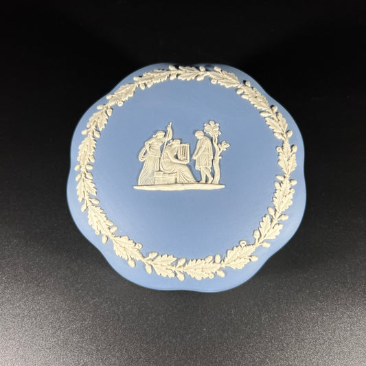 Wedgwood Scalloped Jasperware Trinket Box