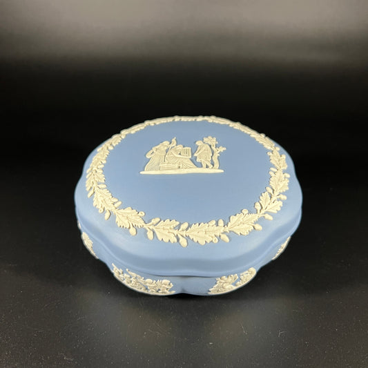 Wedgwood Scalloped Jasperware Trinket Box