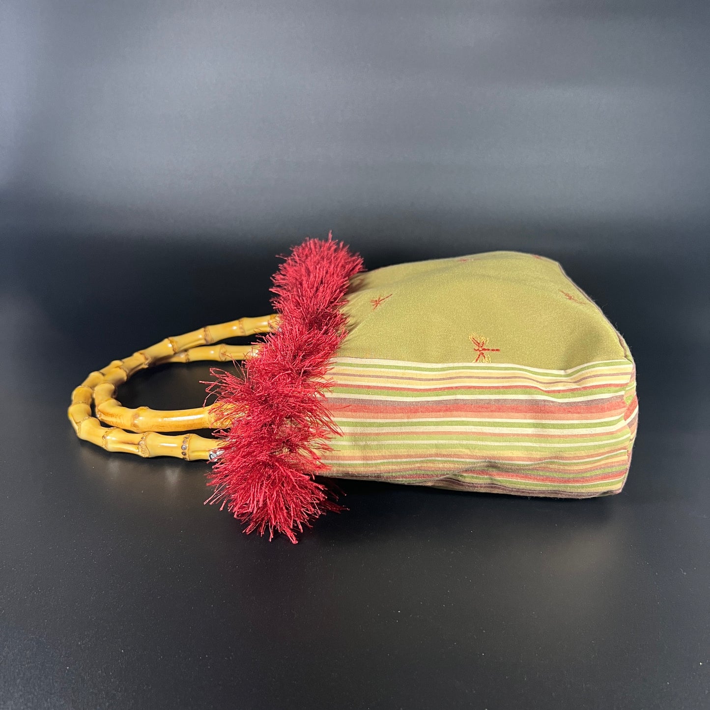 Dragonfly Bamboo Handle Purse