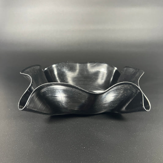Vinyl Record Melted Bowl - The Wonderful World of Christmas