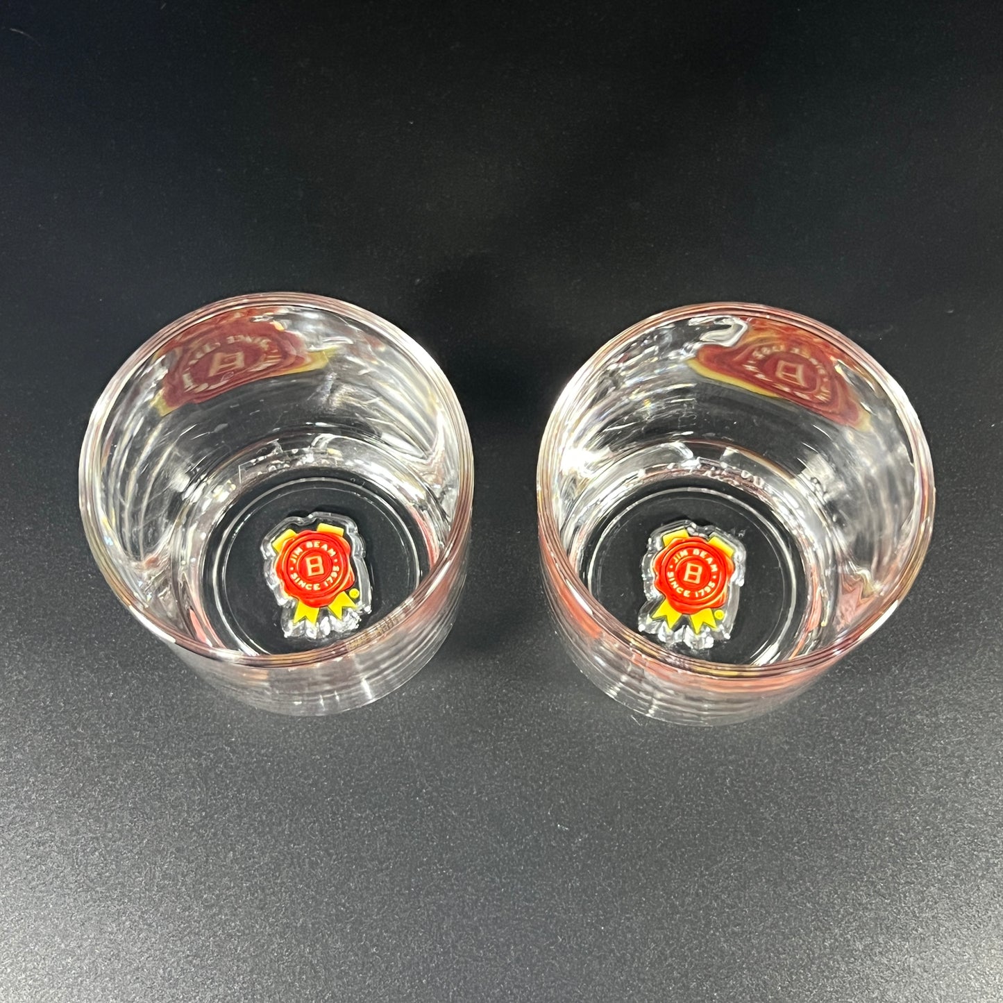 Jim Beam Rocks Glass Pair