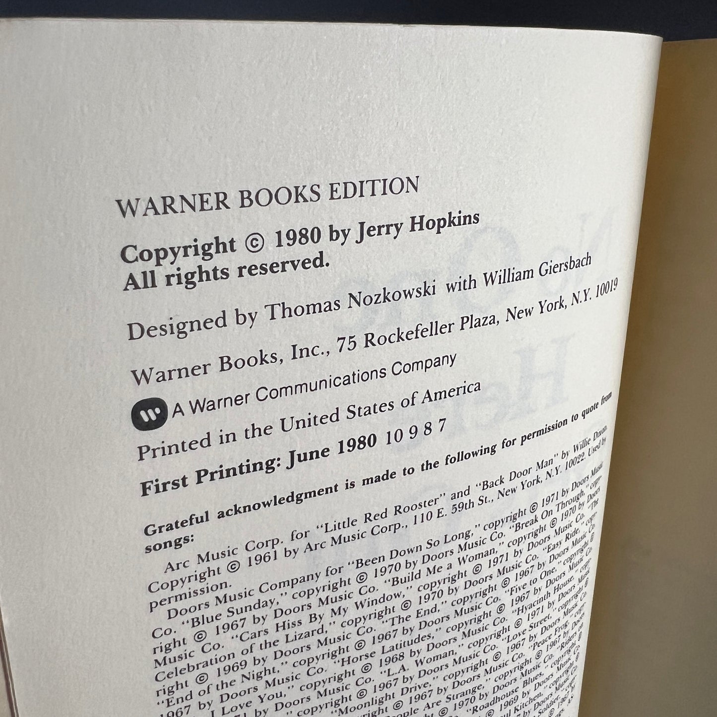 No One Here Gets Out Alive, Jim Morrison Biography