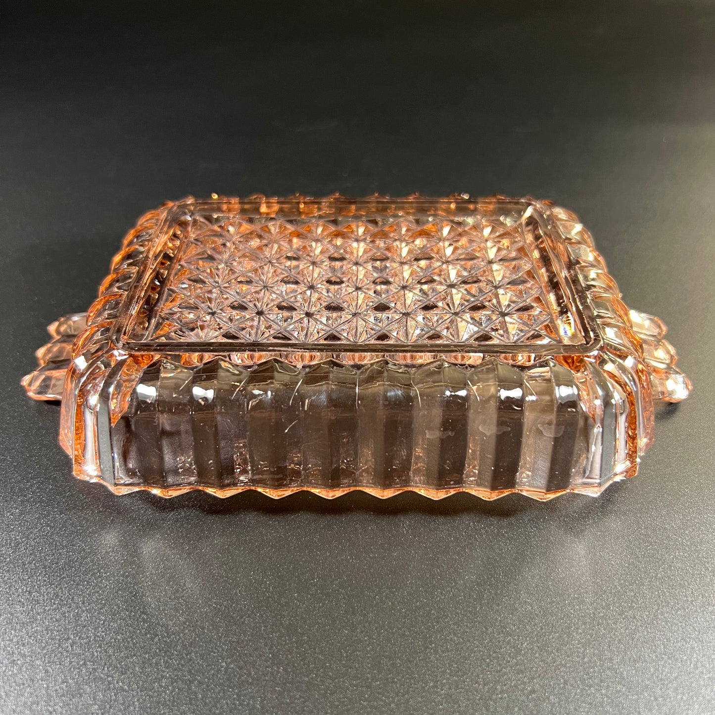 Jeanette Glass Co. Pink Depression Glass Trinket Tray