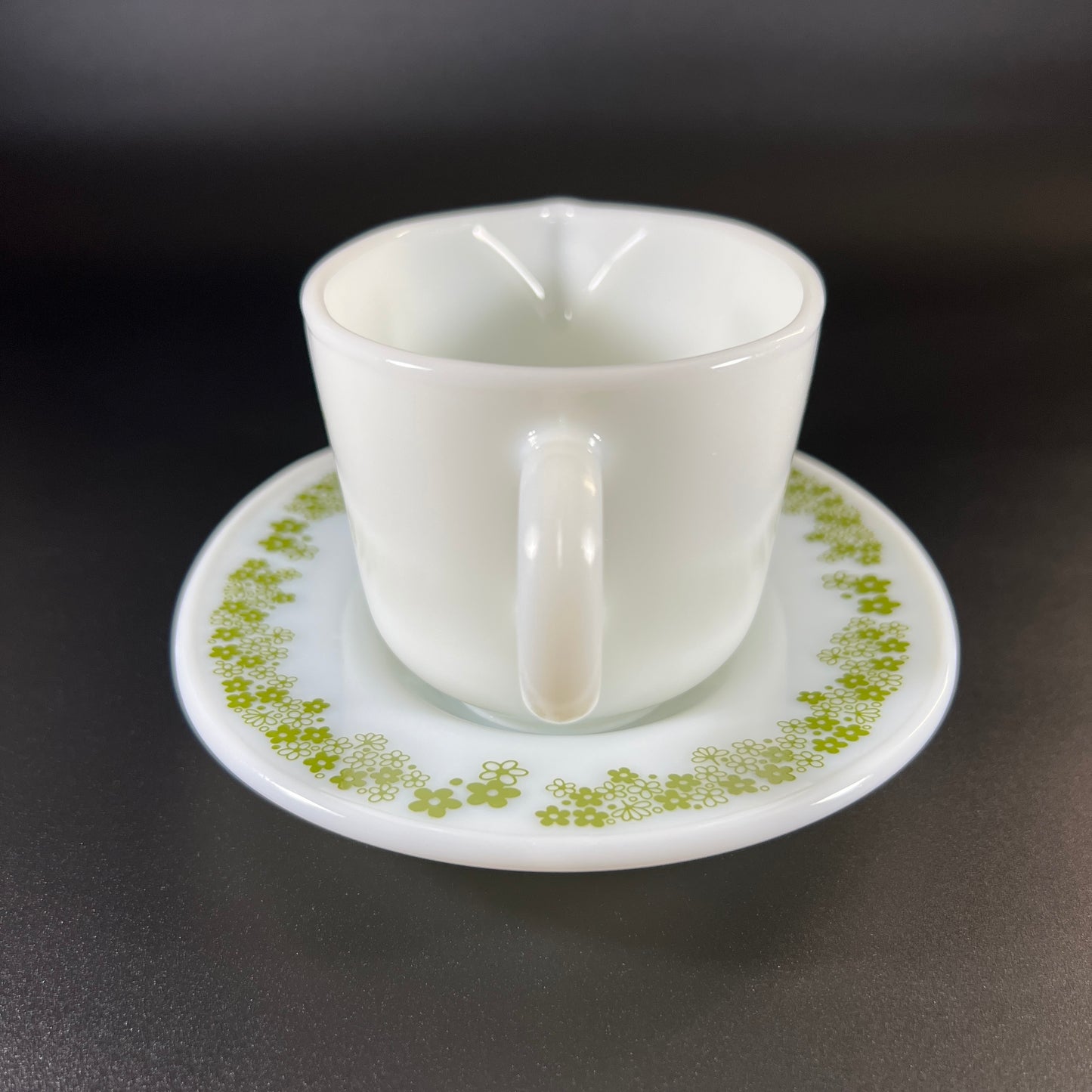 Pyrex Spring Blossom Green 'Crazy Daisy' Gravy Boat