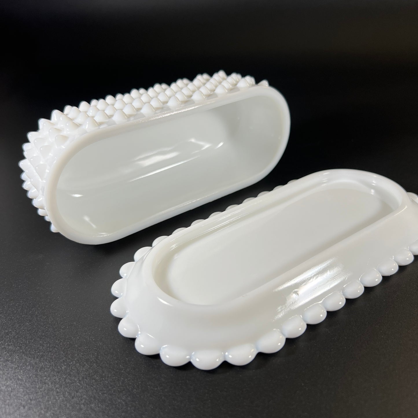 Fenton Hobnail Milk Glass Set