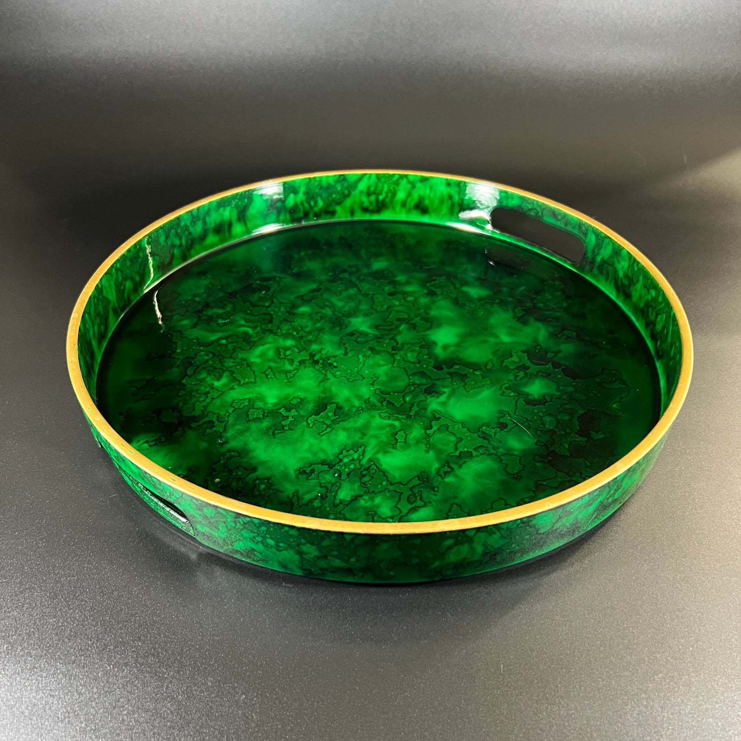 Otagiri Lacquered Green Tray