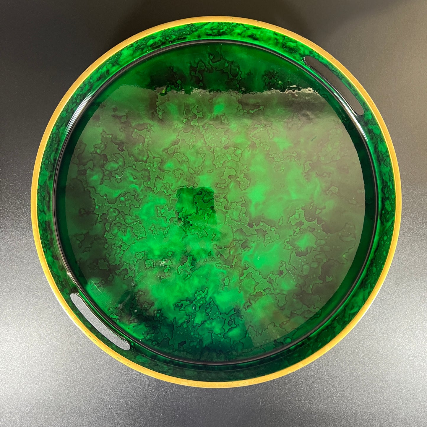 Otagiri Lacquered Green Tray