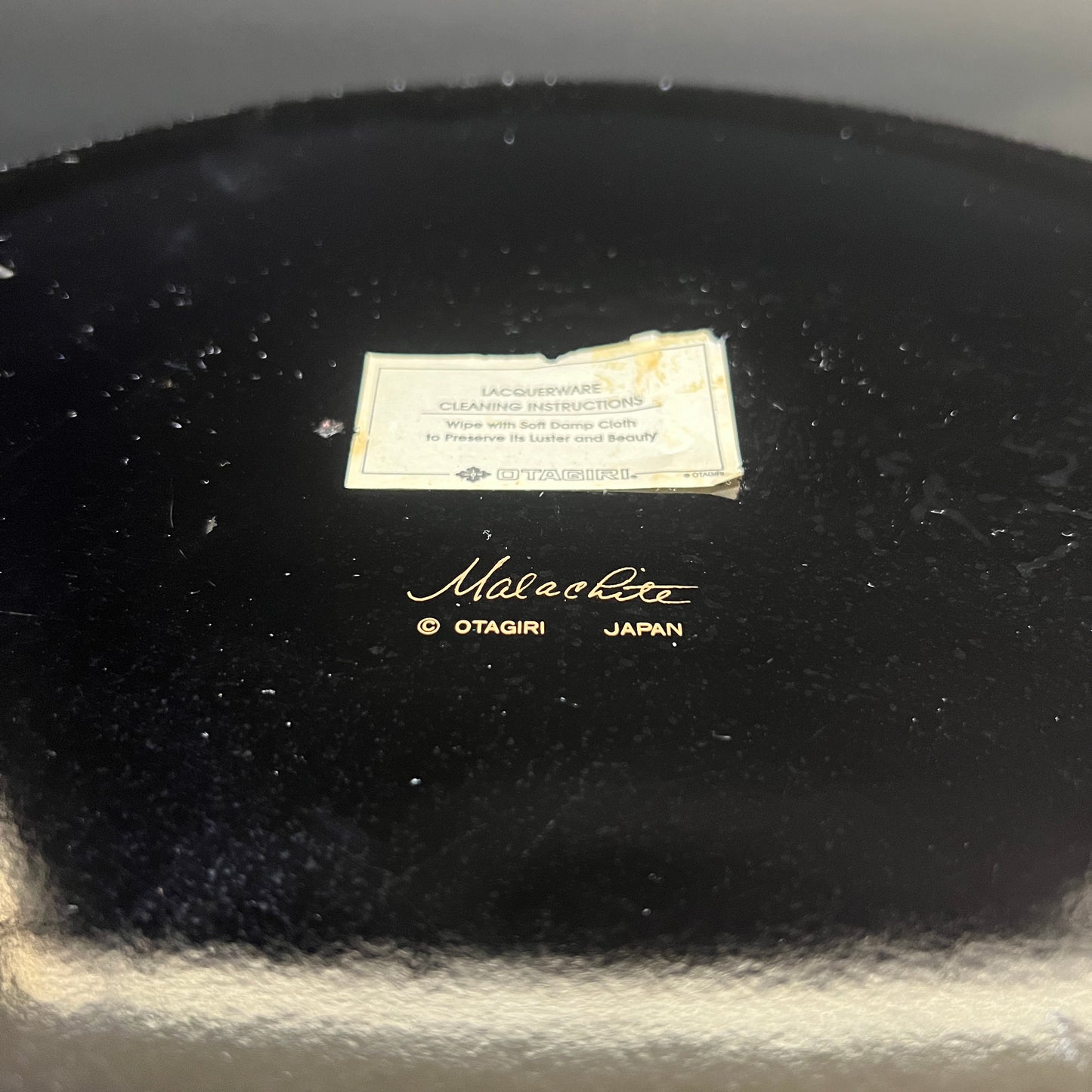 Otagiri Lacquered Green Tray