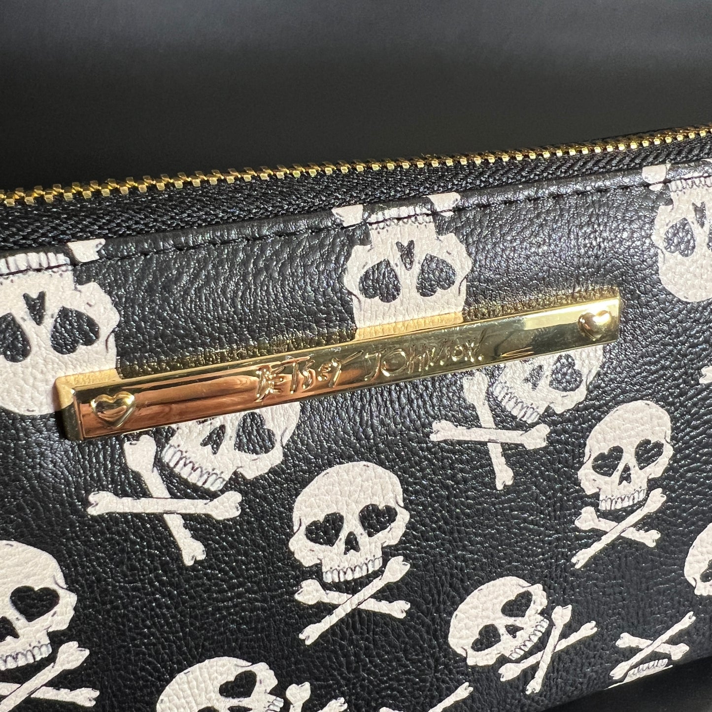 Betsey Johnson Skull & Crossbones Clutch