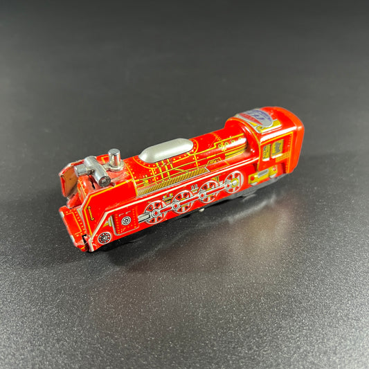 Vintage Tin Friction Red Train Engine