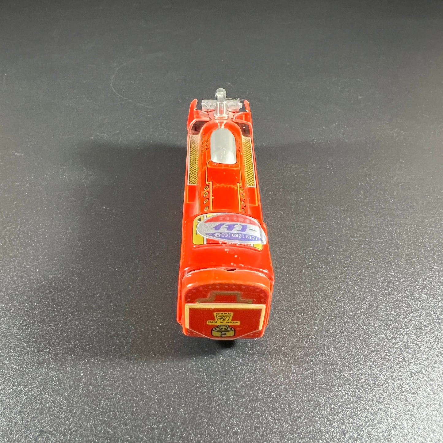 Vintage Tin Friction Red Train Engine