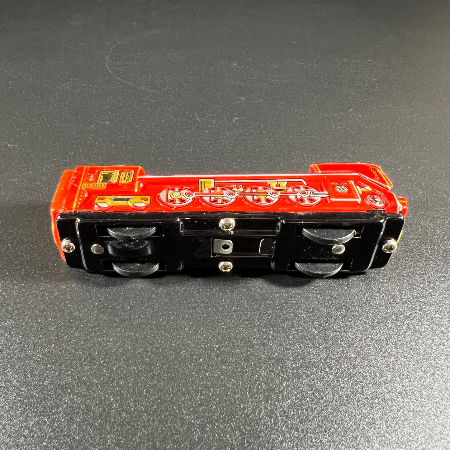 Vintage Tin Friction Red Train Engine