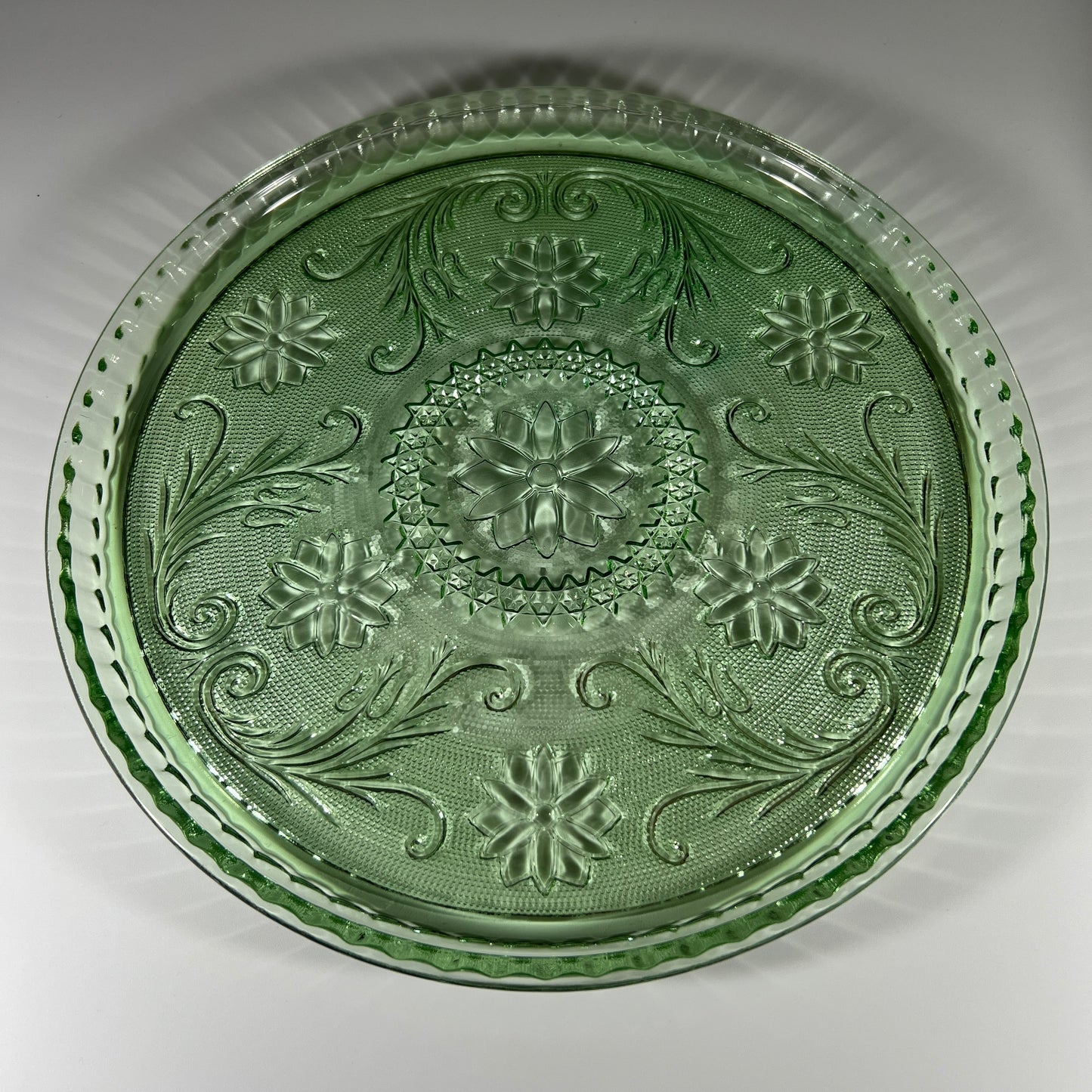 Indiana Tiara Green Chantilly Decanter Set