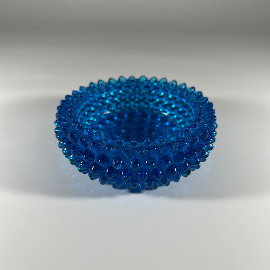 Fenton Hobnail Blue Glass Salt Cellar