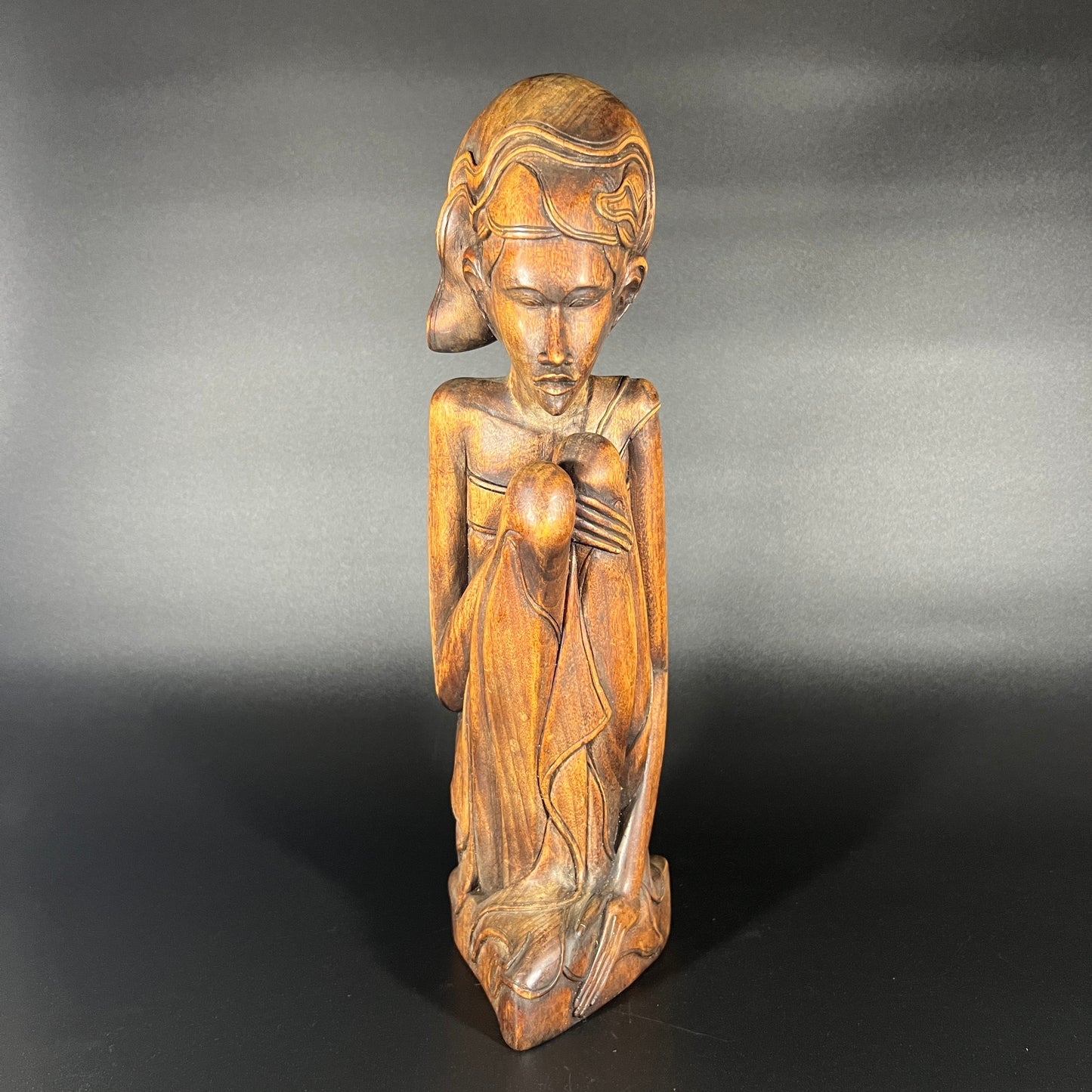 Balinese Seated Man Statue